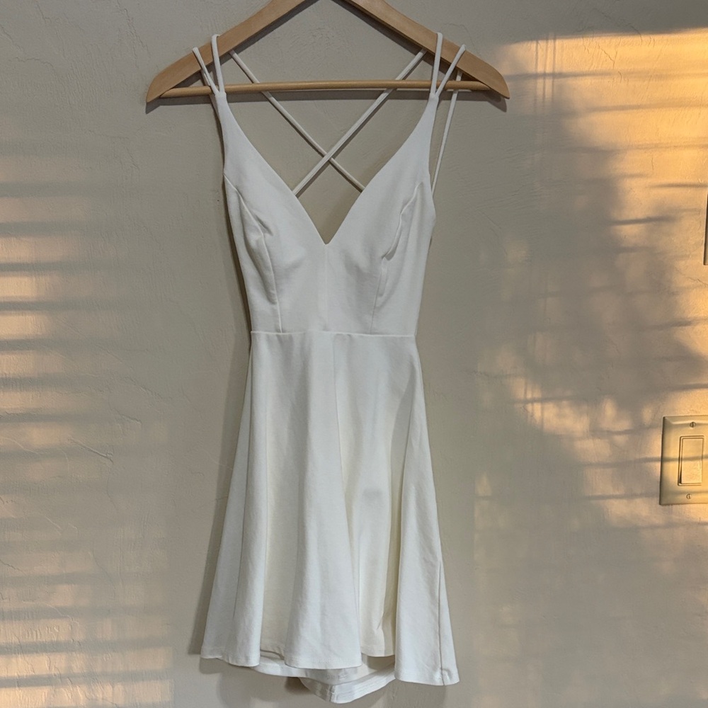 Lulus White Strappy Dress. Worn Once